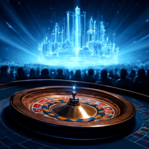 cd33 roulette wheel spinning under lights